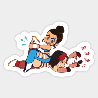 Wrestler Tap Out Sticker